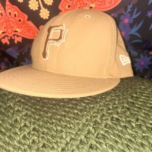 Brown  Pittsburgh pirates fitted hat